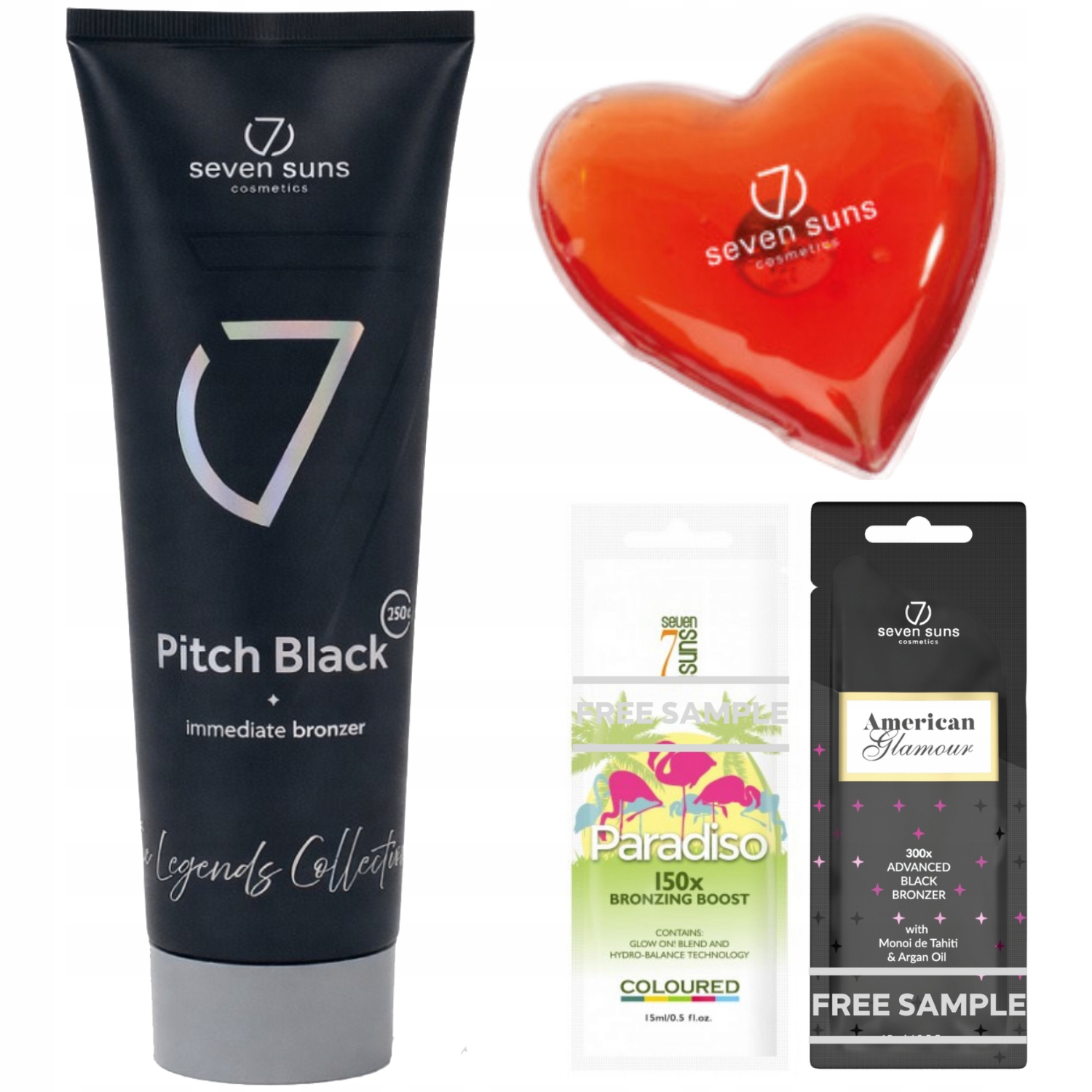 7suns Pitch Black Ultra Dark Bronzer 250 ml