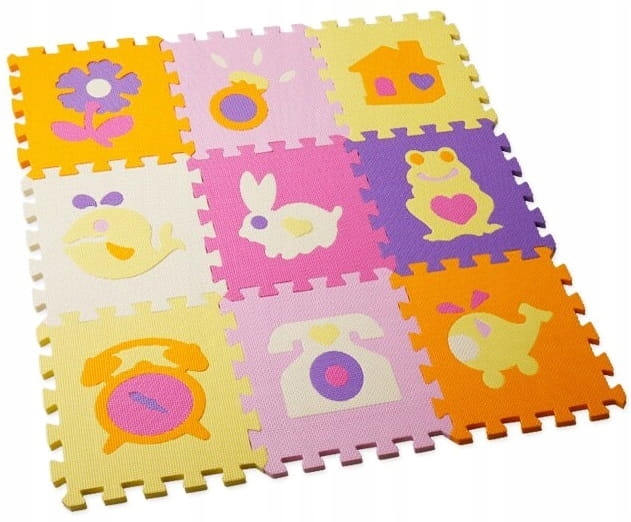 

Mata Piankowa Edukacyjna Kolorowa Puzzle Zwierzęta