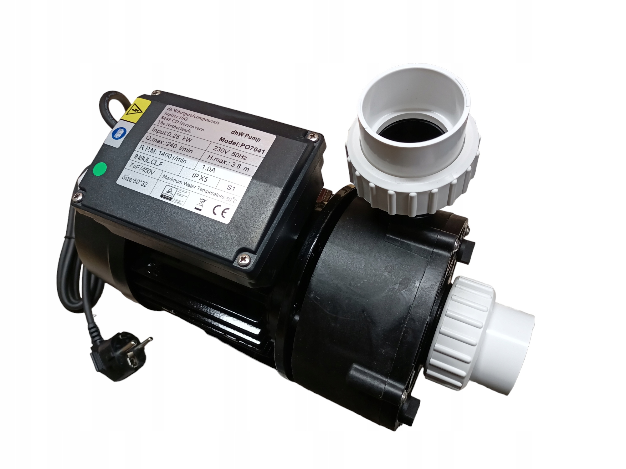 Pompa wodna cyrkulacyjna do jacuzzi, balii 0,25 kW 0,35 Hp z łącznikiem 5