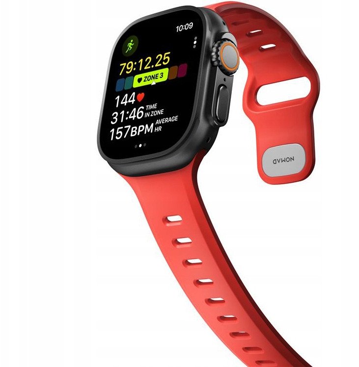 Pásik Nomad pre Apple Watch 4/5/6/7/8/9/SE 44/45 mm, elastický športový Kmf