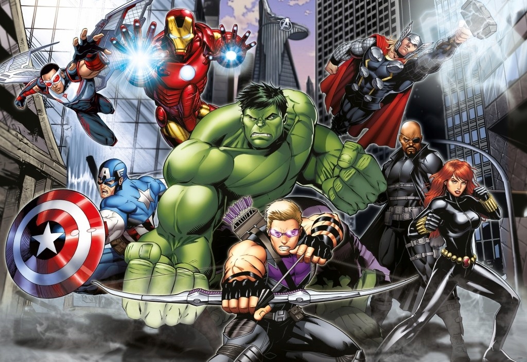 Fototapeta Avengers 160x110cm Marvel tapeta włókni