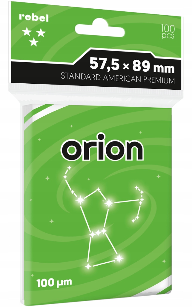 Koszulki na karty Rebel (57,5x89 mm) Premium Orion 100 sztuk