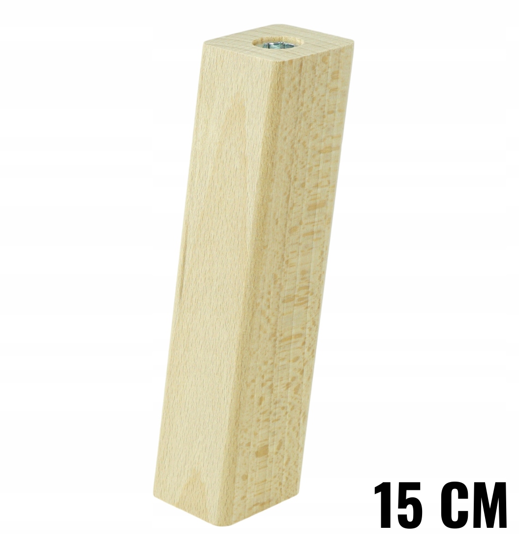 

Noga nóżka drewniana skośna bukowa 15 cm do mebli