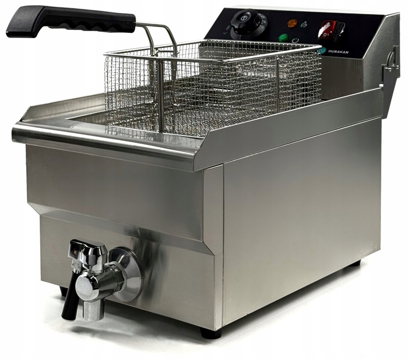 Elektrická fritéza 10 l s kohoutkem 4000 W Elektrická fritéza HKN-FT10N