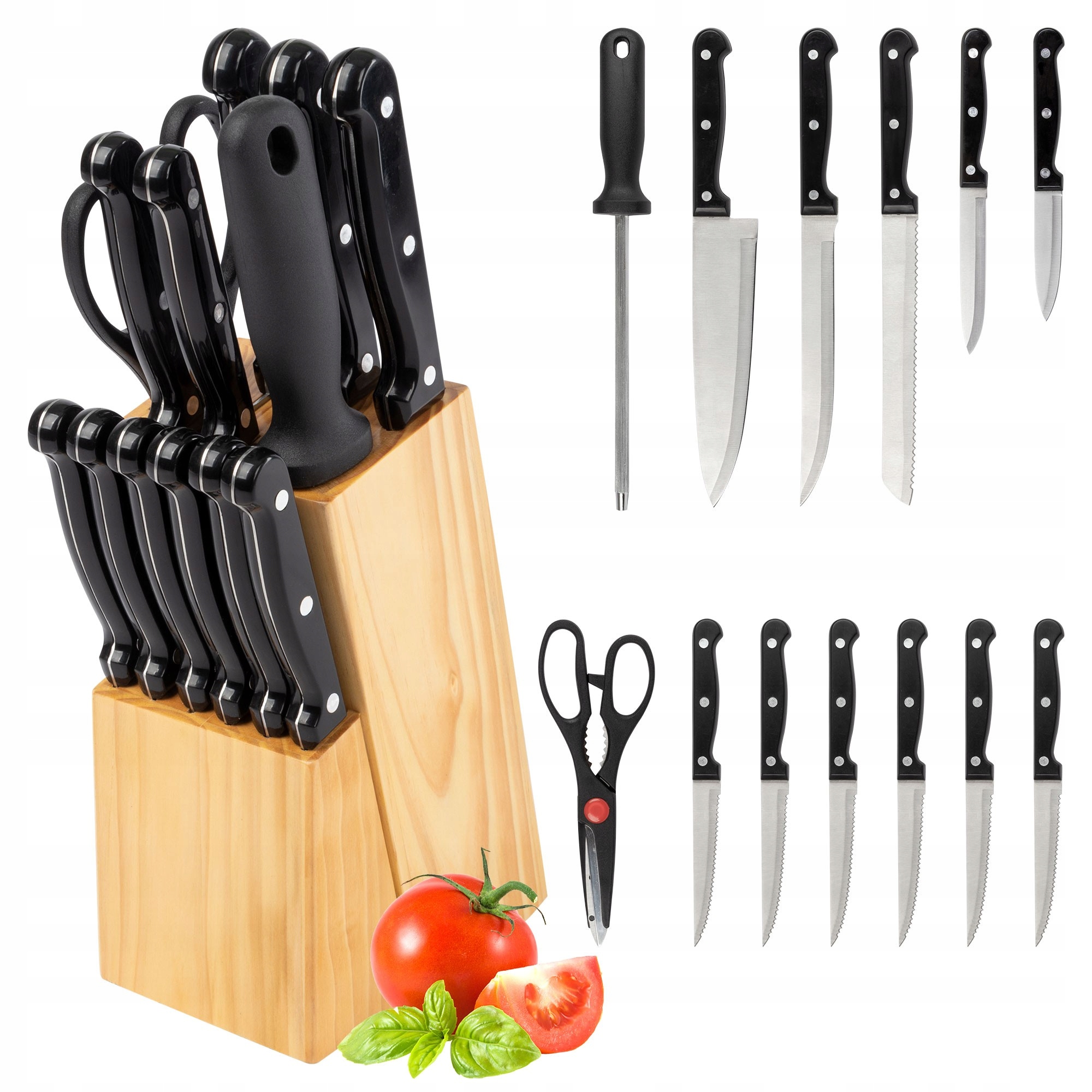 KOMPLET ZESTAW NOŻY W BLOKU 14 EL CLASSBACH C-MBS Marka ClassBach