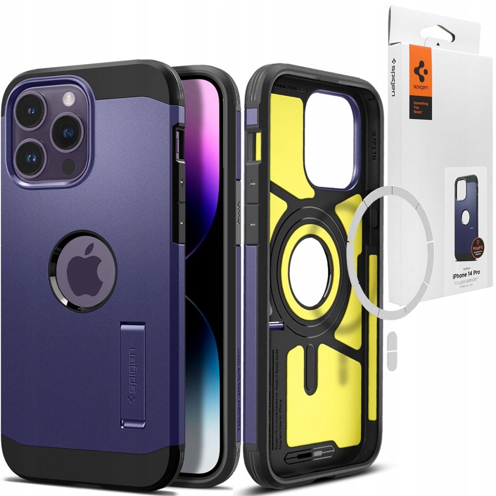 

Etui do iPhone 14 Pro, Spigen Armor MAGsafe Purple