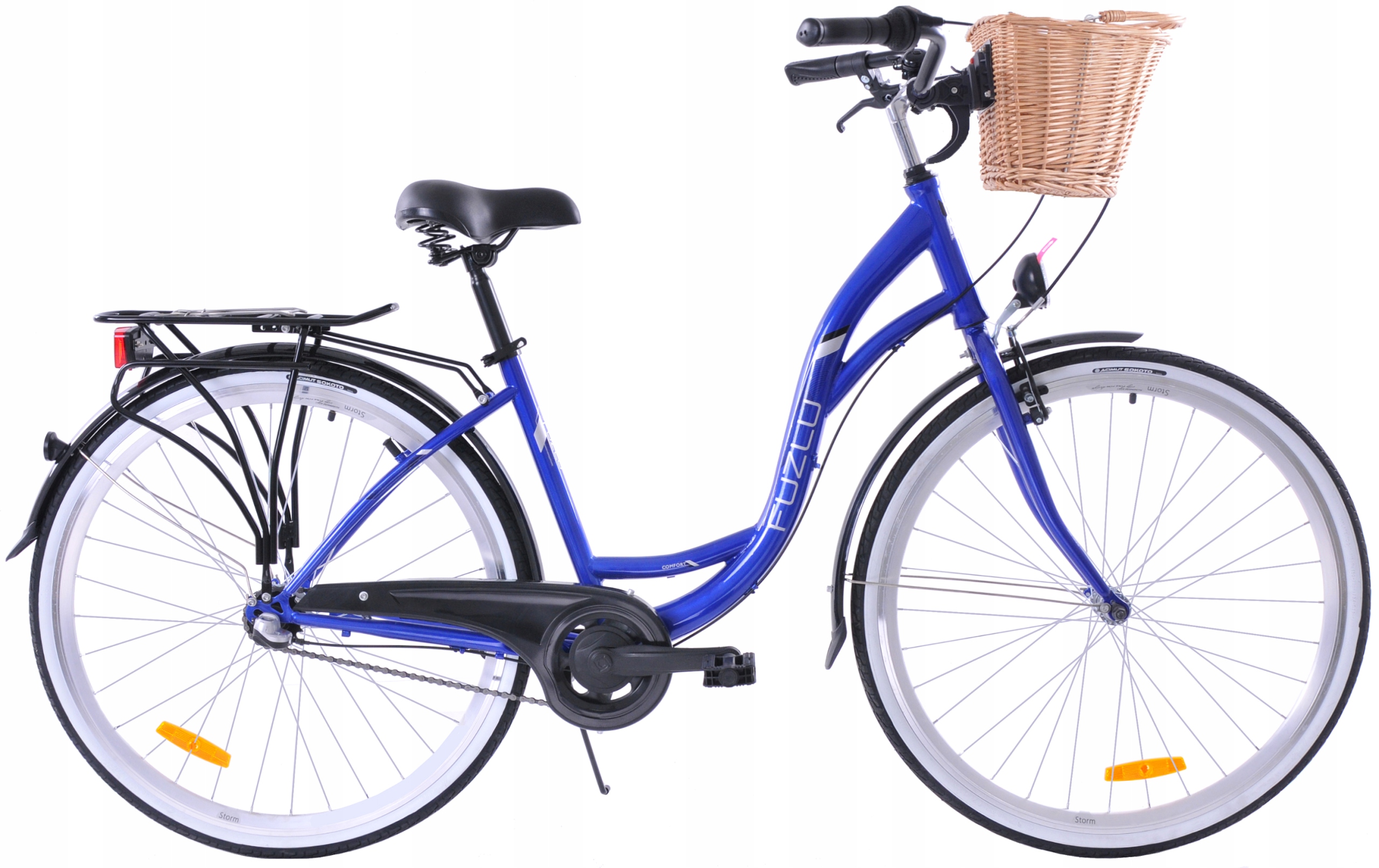 Rower Miejski 28 Damski Fuzlu Nevada 3S Kosz