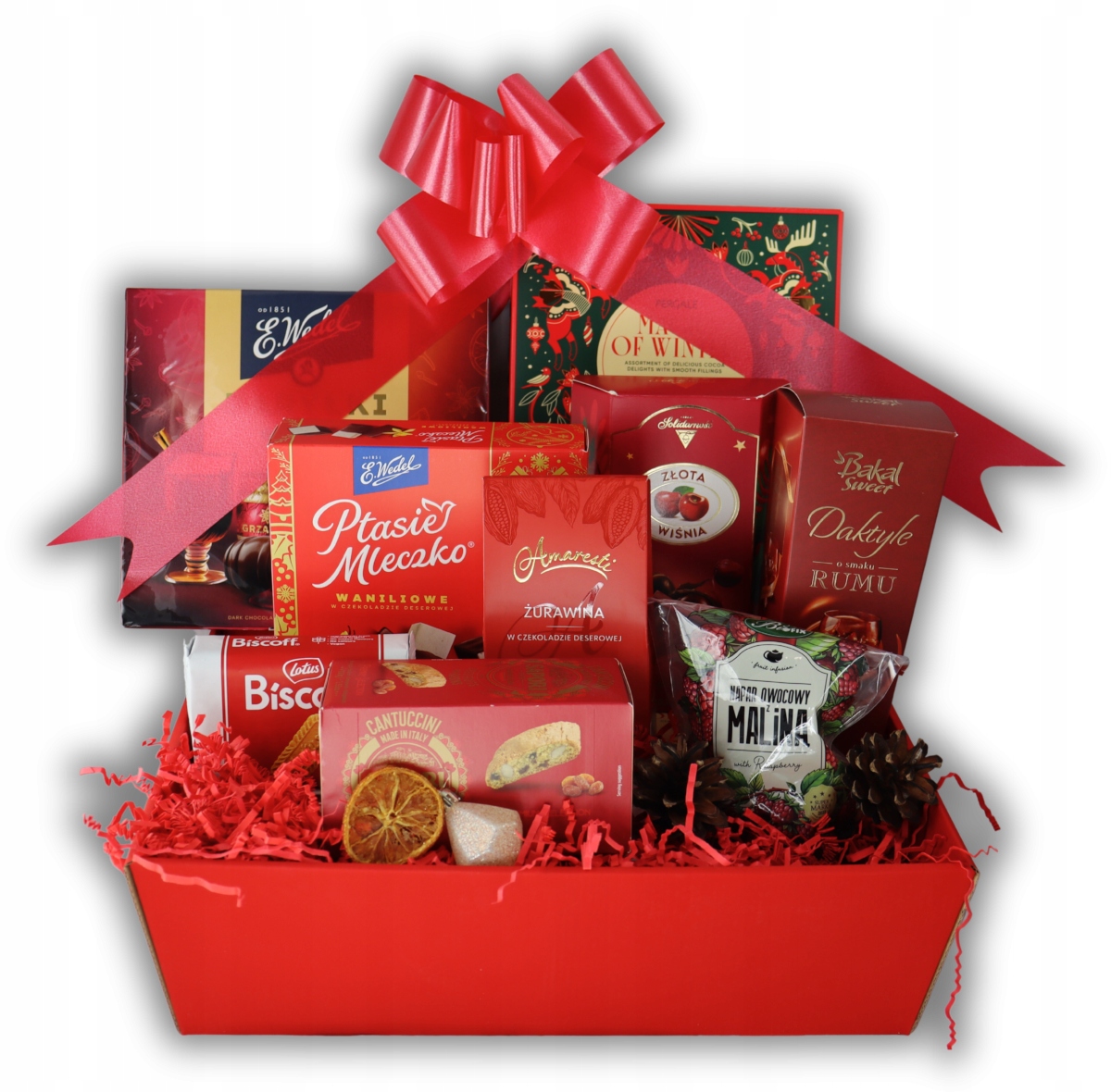 Dárkový koš Rubínová magie Dárek Vánoce Mikuláše