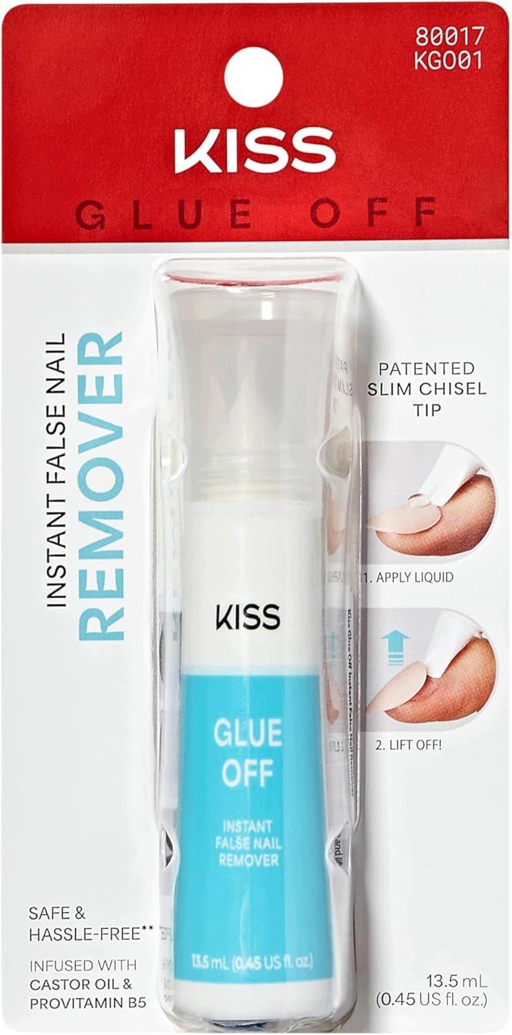 Kiss Glue Off płyn do usuwania sztucznych paznokci 13,5 ml
