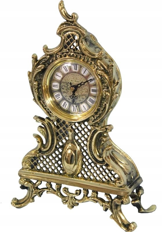 Krbové hodiny mosadz zlaté štýlové stojace staré zlato Rococo mosadzné