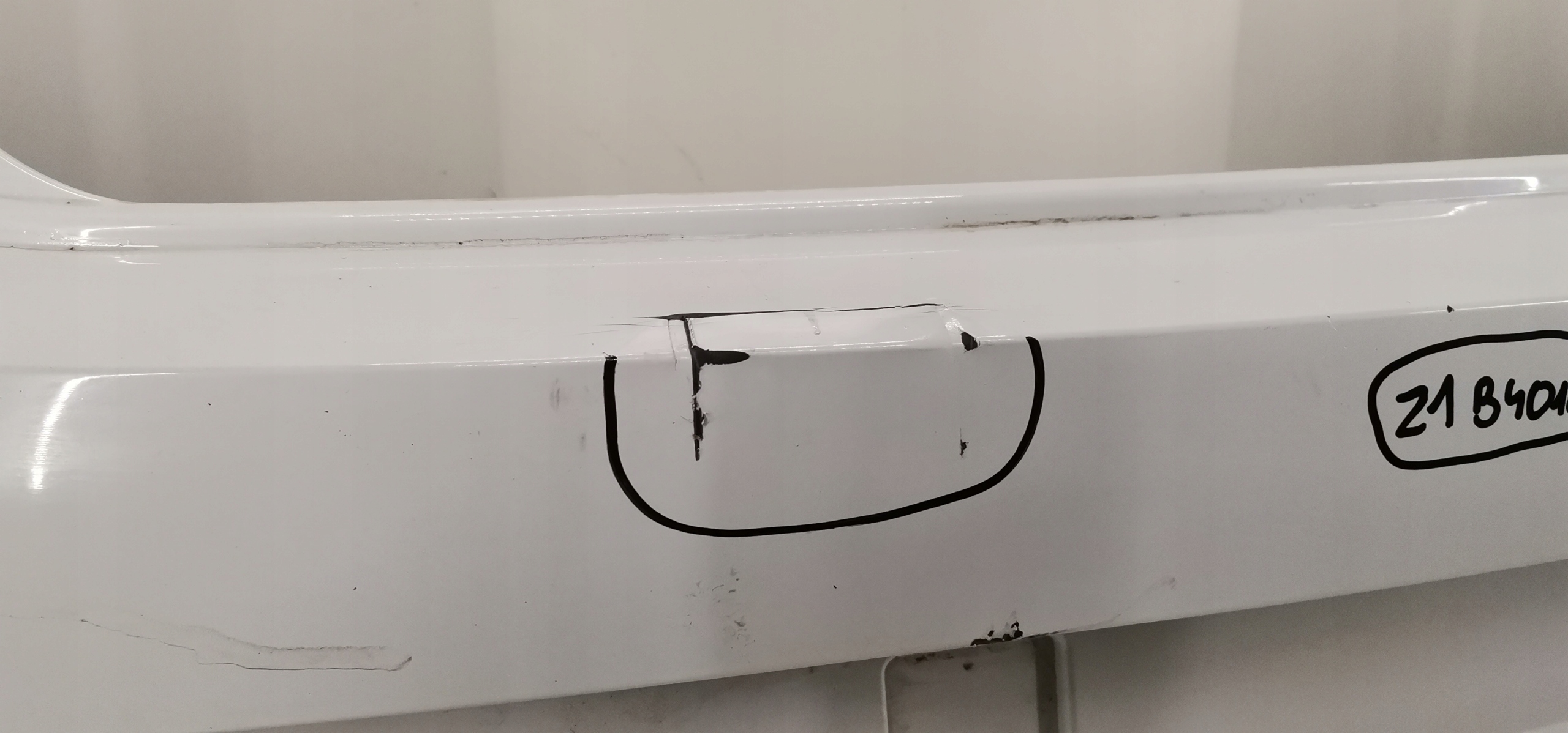 VW ID3 ID 3 2020- ZDERZAK TYLNY TYŁ 4 PDC 10A807421 Strona zabudowy Tylne