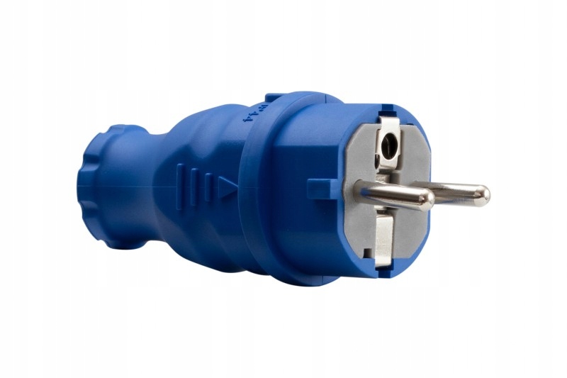 

Wtyczka gumowa 16A 230V IP44 niebieska