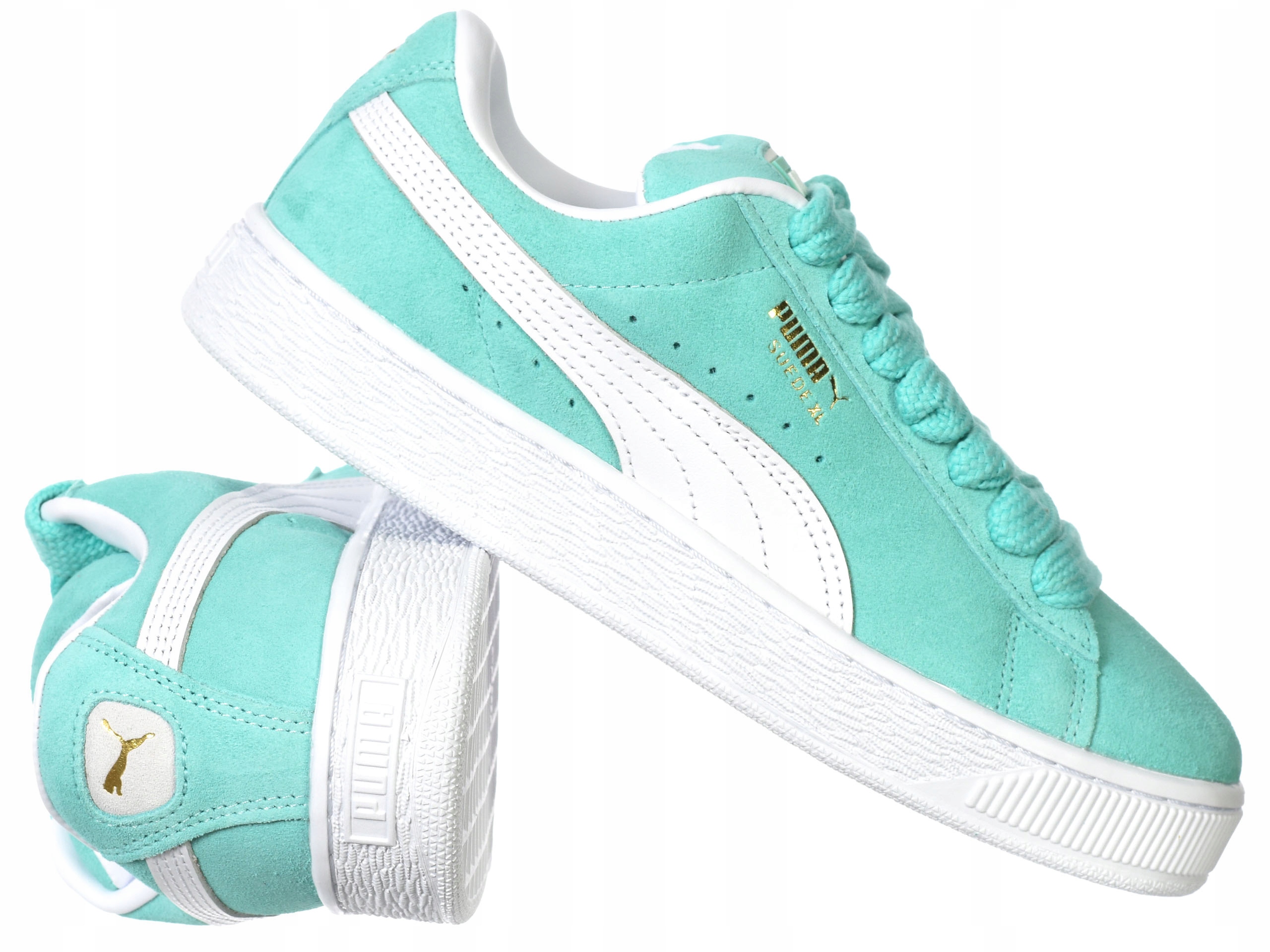 Dámské boty Puma Suede XL 395205-24 sportovní kožené tenisky Mátové
