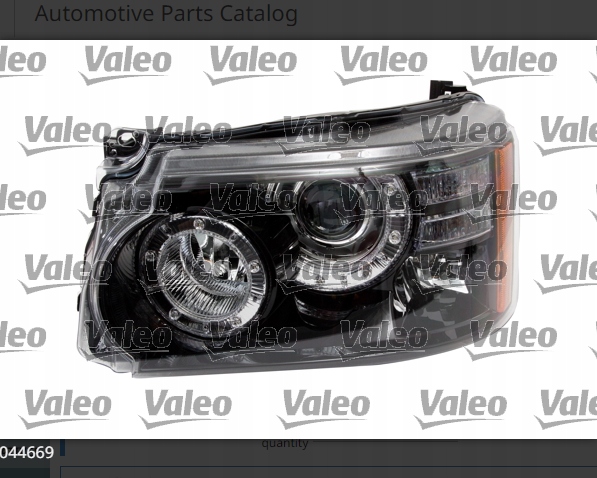 REFLEKTOR LAND ROVER Producent części Valeo