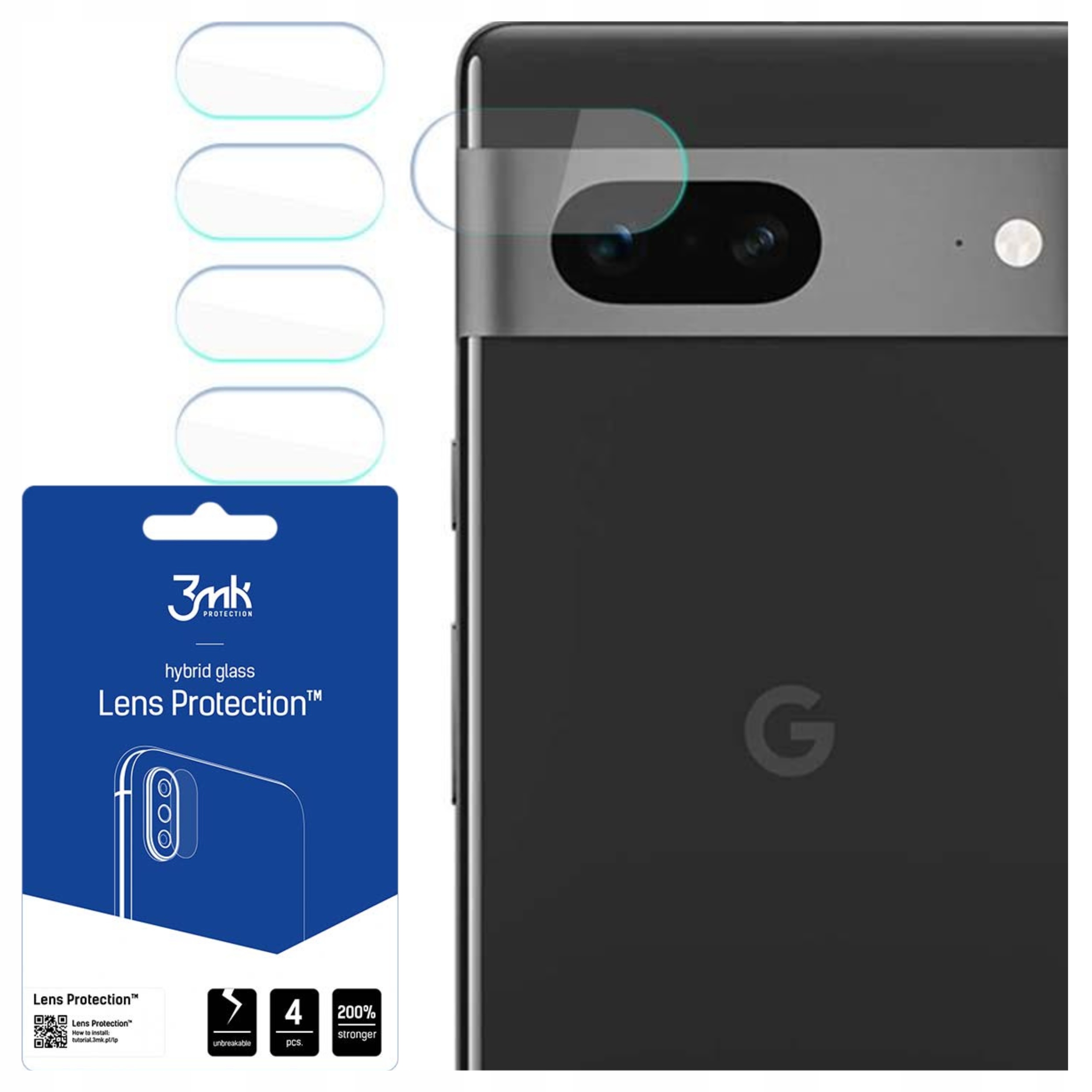 3MK Lens Protection Do Google Pixel 7 5G Ochrona Szkło Na Obiektyw Wysoka