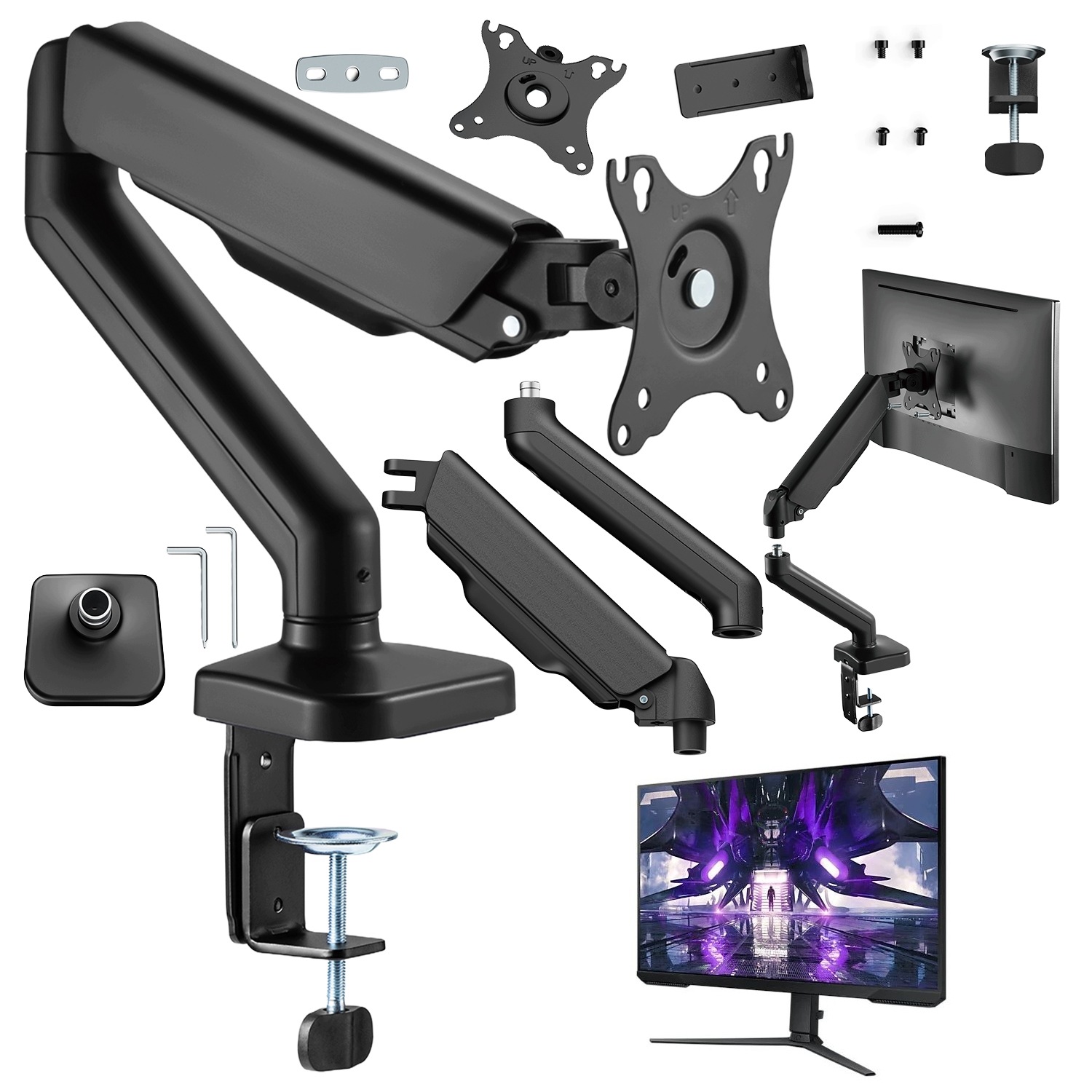 Držák na háček pro stolní monitor Samsung LS24AG300NRXEN Odyssey G3