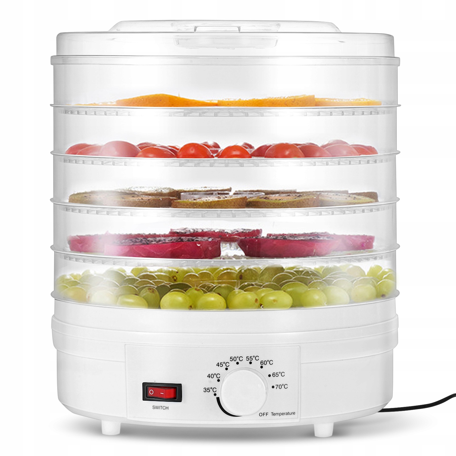 Mechanická Sušička Na Zeleninu A Ovoce Domácí Průhledná