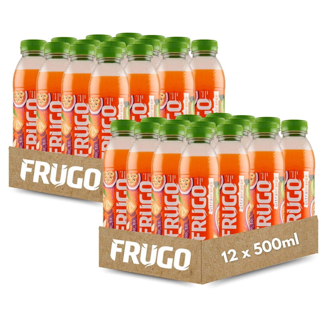 Levně Frugo Ultra Orange Neperlivý víceovocný nápoj 500 ml x 24 kusů