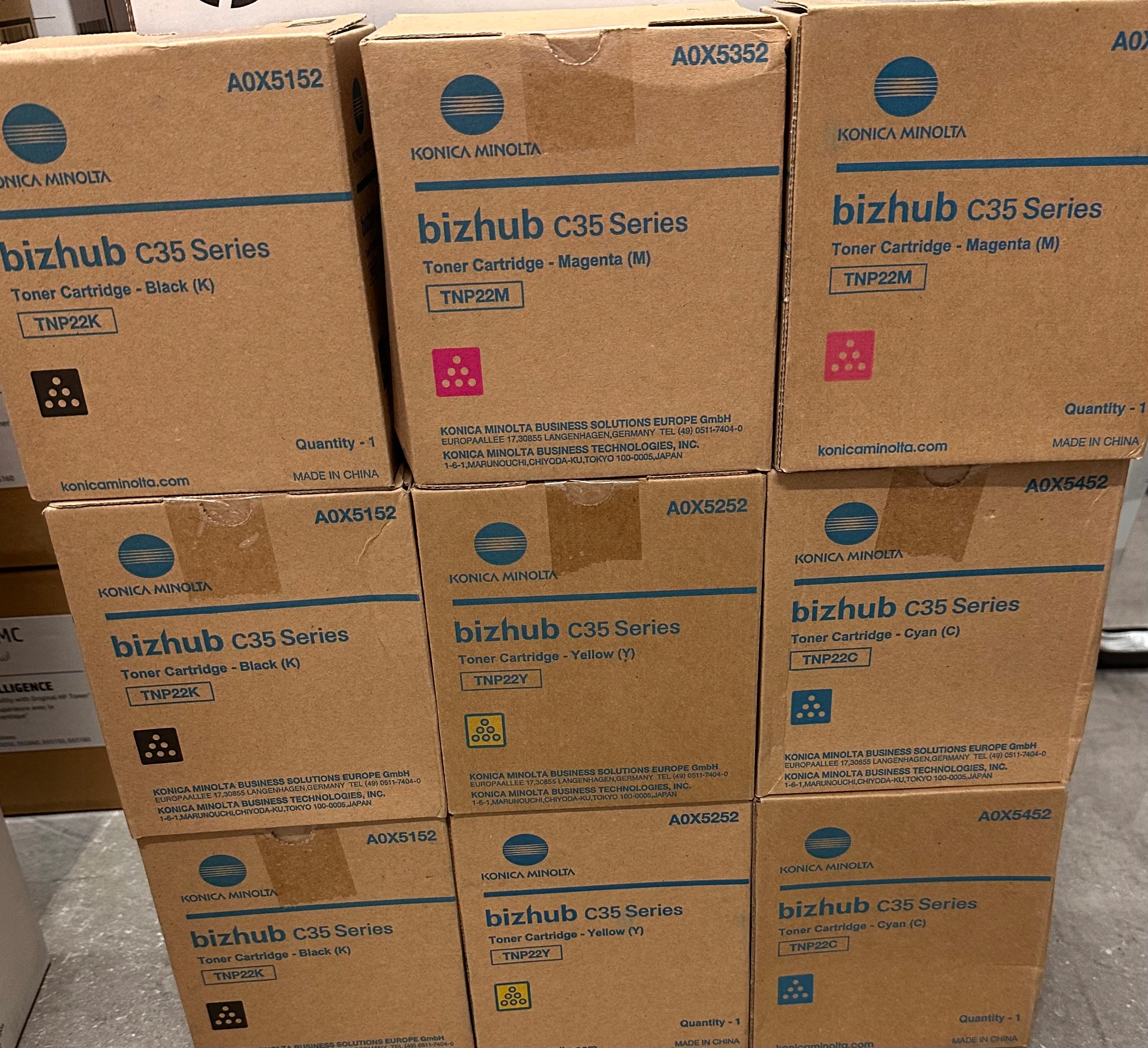 Toner Konica Minolta /Develop Tnp 22 Cyan Oryginał A0X5452 do Bh C35