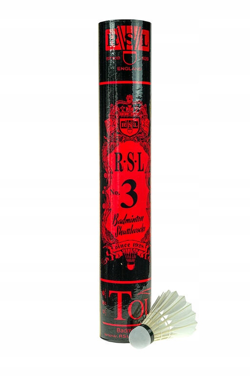 Badmintonové turnajové péřové Míčky Rsl č. 3, 12 kusů