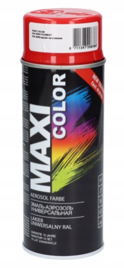 

Maxi Color Ral 3000 Farba Lakier Czerwony Ognisty
