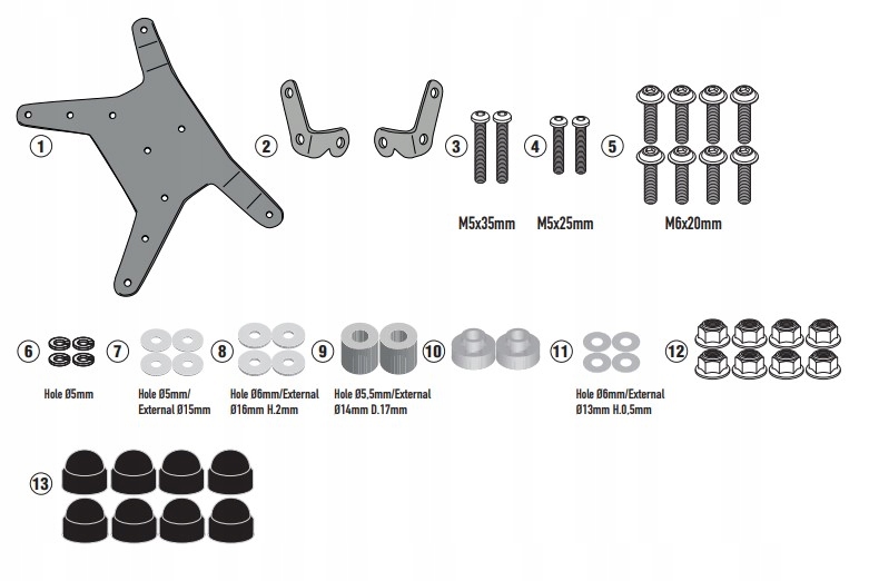 Upevnenie Skiel 7710DK A 7710DTK Ktm 390 Adventure '20-24