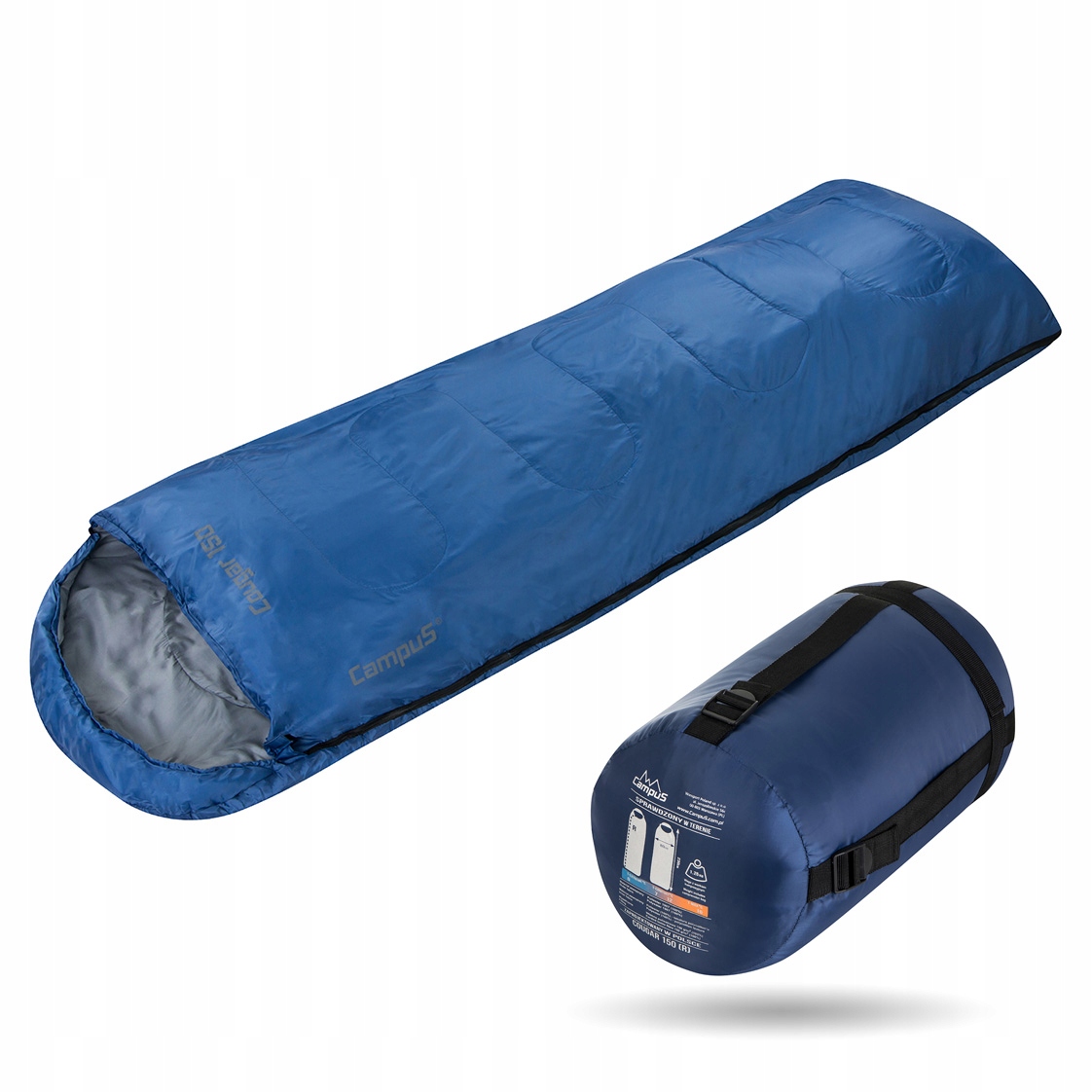 Śpiwór Campus Cougar 150 Łączony lewy +7/+12st