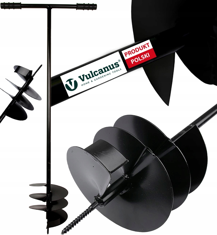 Polski Świder Ręczny Do Gleby Ziemi Gruntu 250mm Dołownik Robienia Otworów