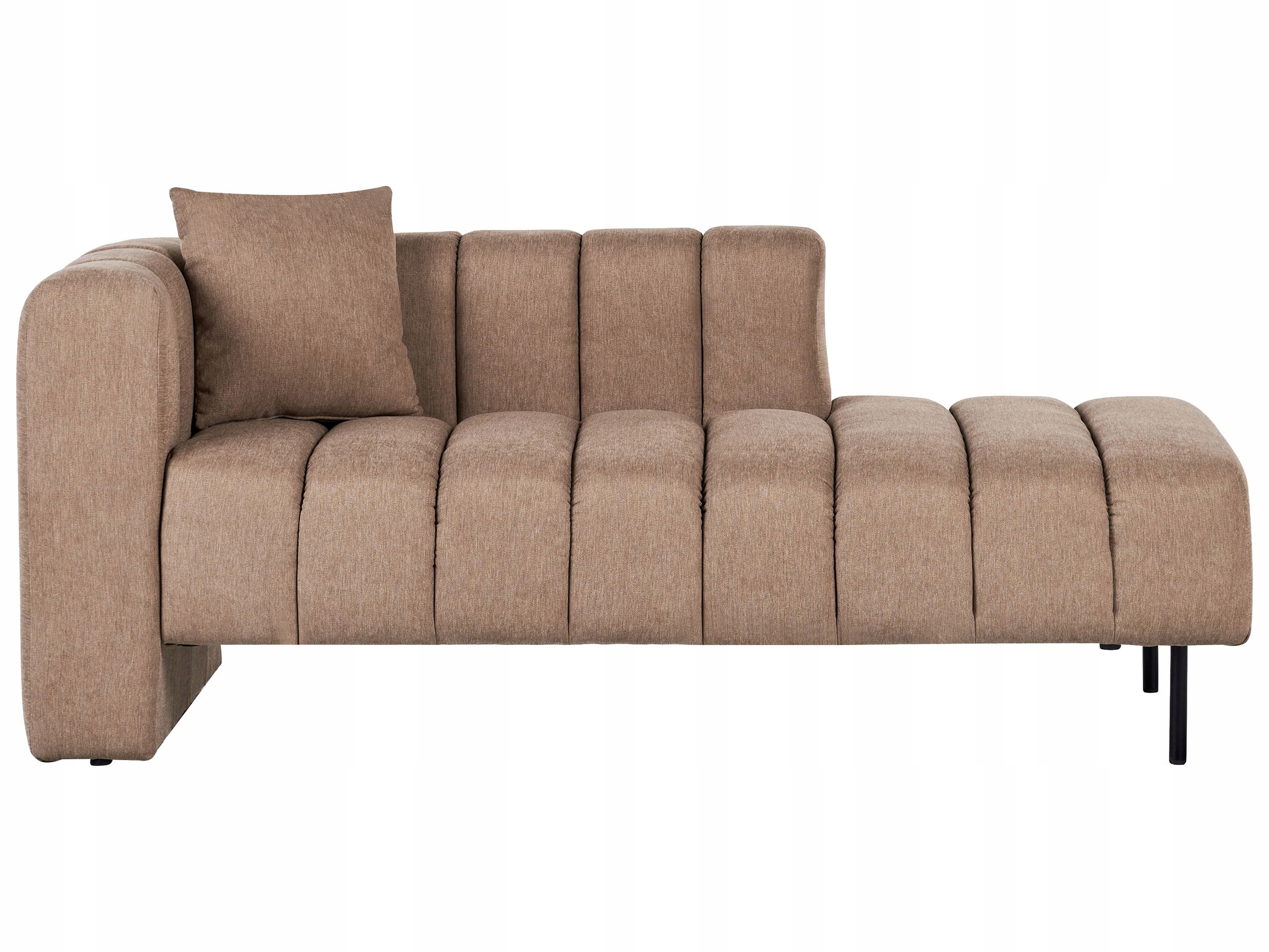 Левосторонний шезлонг коричневый