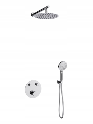 Corsan Podomietkový sprchový set Lugo Z04TCH Termostat Slúchadlo Chróm