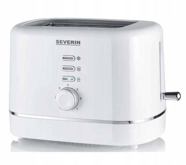 TOSTER 850W RUSZT DO BUŁEK BIAŁY RÓWNOMIERNE OPIEKANIE SEVERIN AT4324