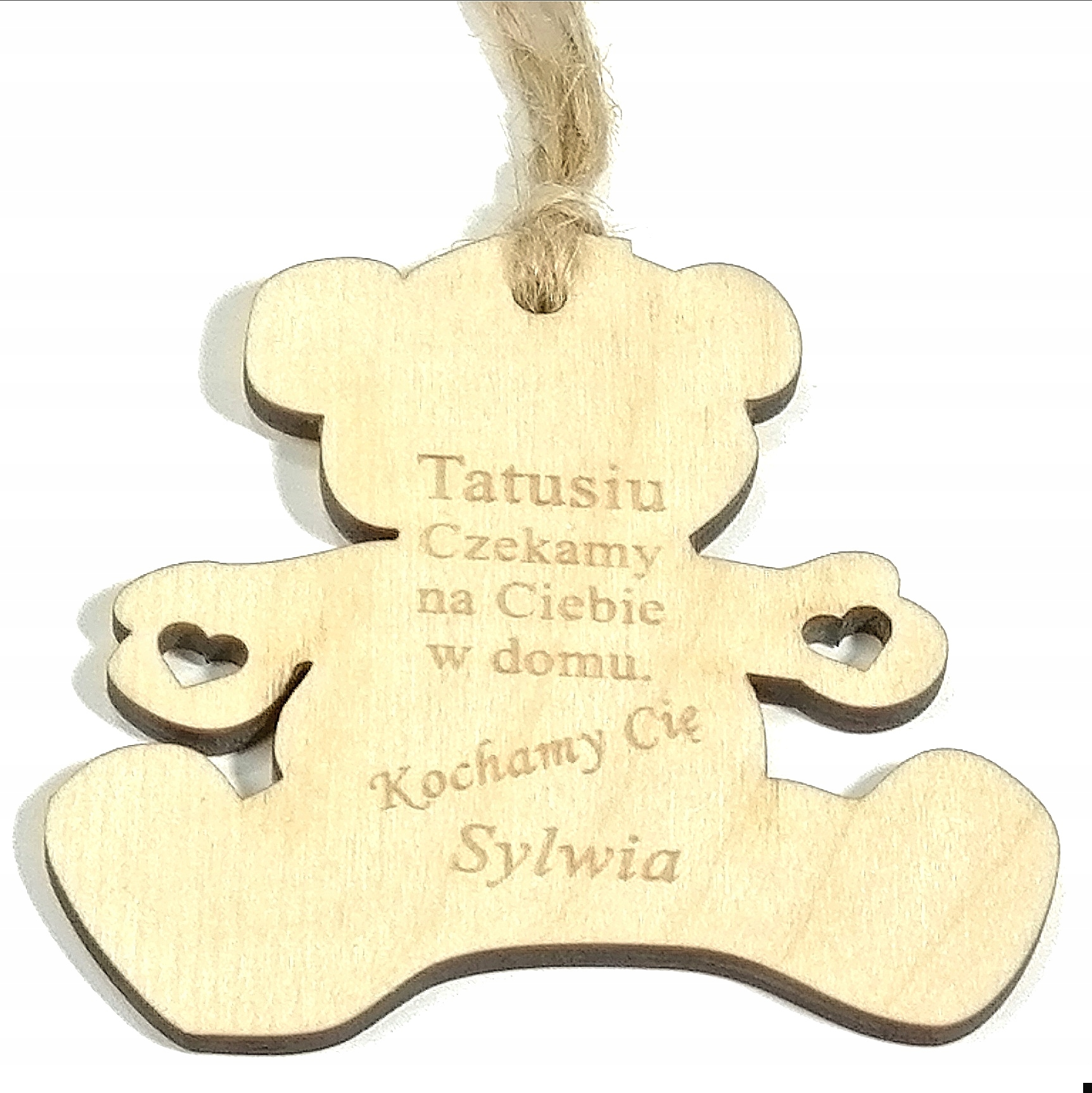 ZAWIESZKA DO AUTA MIŚ DZIEŃ OJCA PREZENT GRAWER