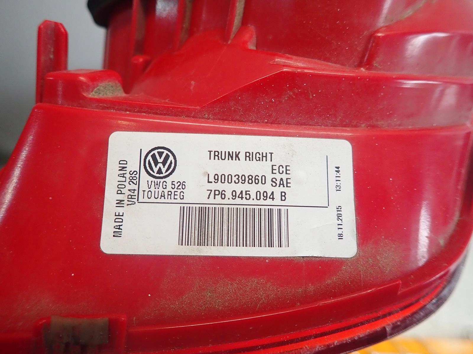 light rear part rear right VW TOUAREG 2010- 7P6945094B