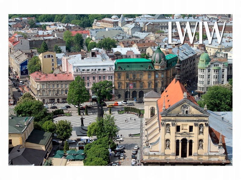 

Lwów Kamienice Rynek Magnes na lodówkę