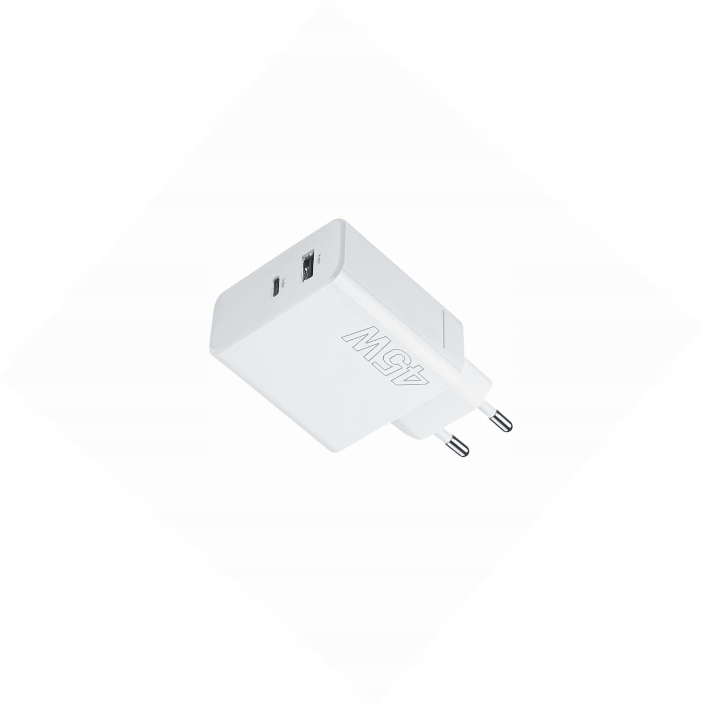 Szybka ładowarka 45W sama kostka 2 wejścia do Huawei Y5 (2019)