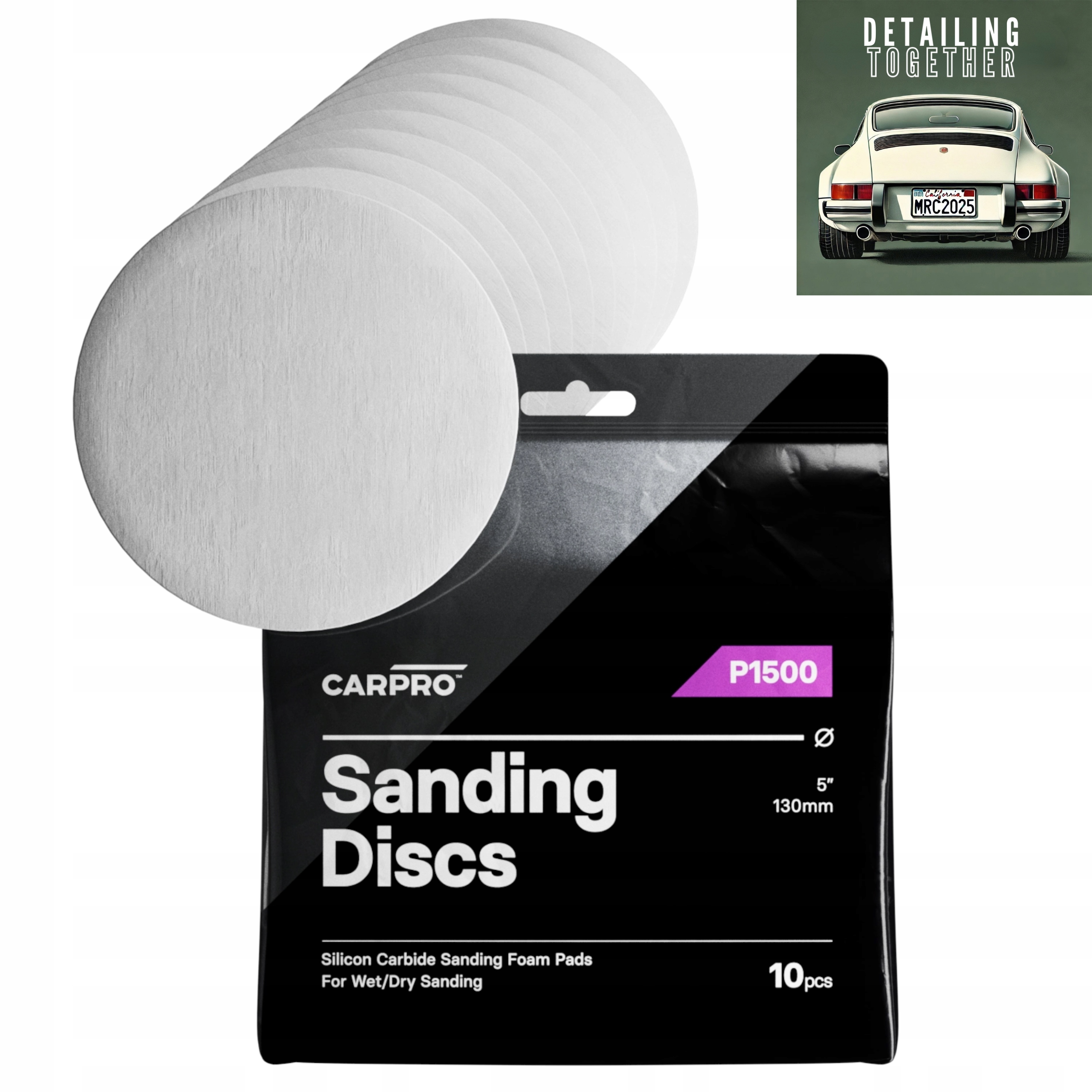 Carpro Sanding disc 5" 1500p 10 Ks Brousicí kotouče s karbidem křemíku