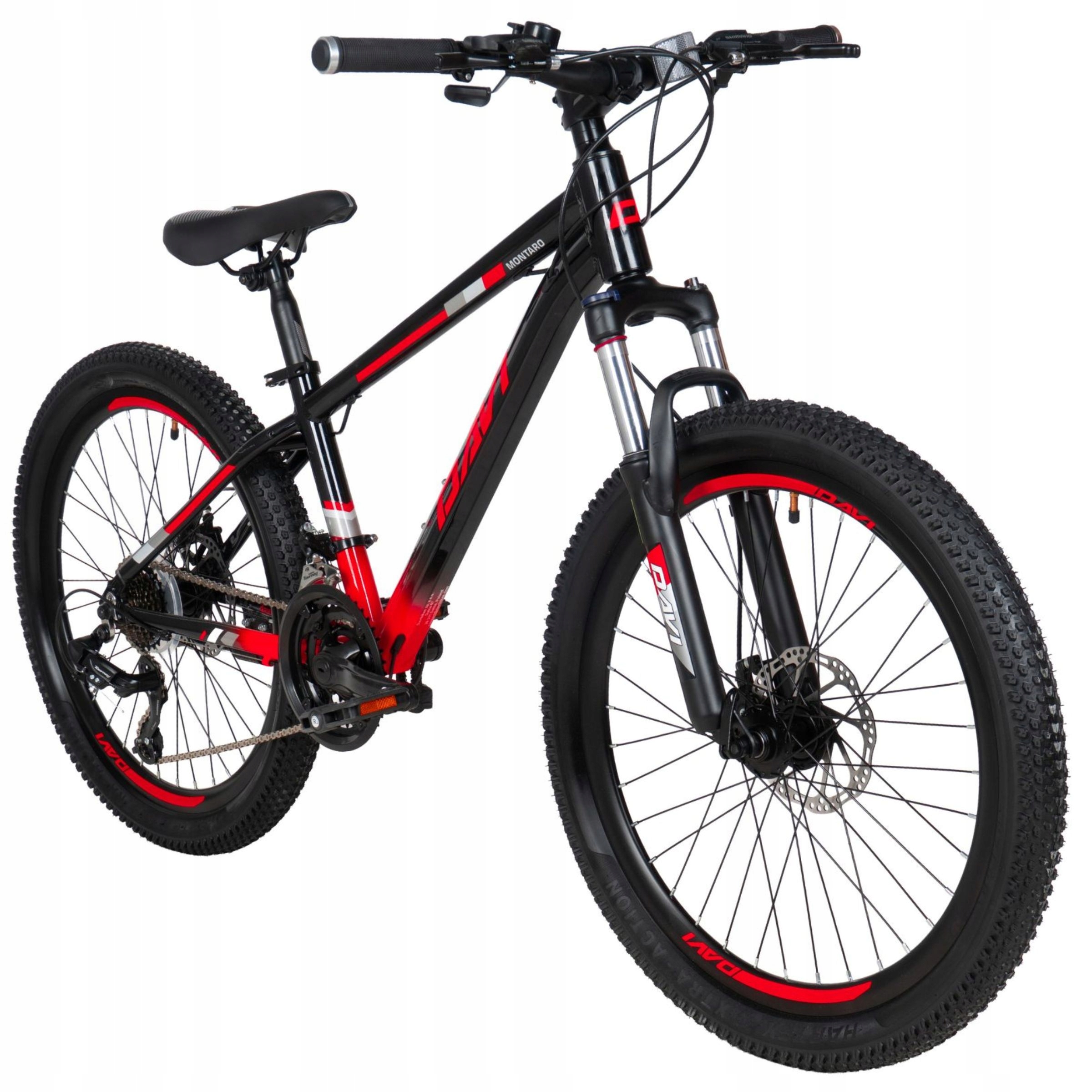 Dětské Kolo 24" Shimano Horské Mtb Davi Montaro Lehké Hliníkové S Celou Konstrukcí 11"