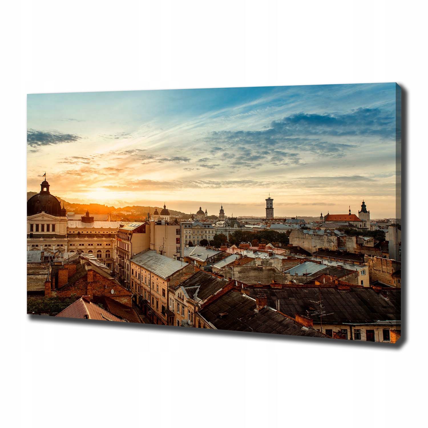 

Foto obraz na płótnie Wschód słońca Lwów 100x70 cm