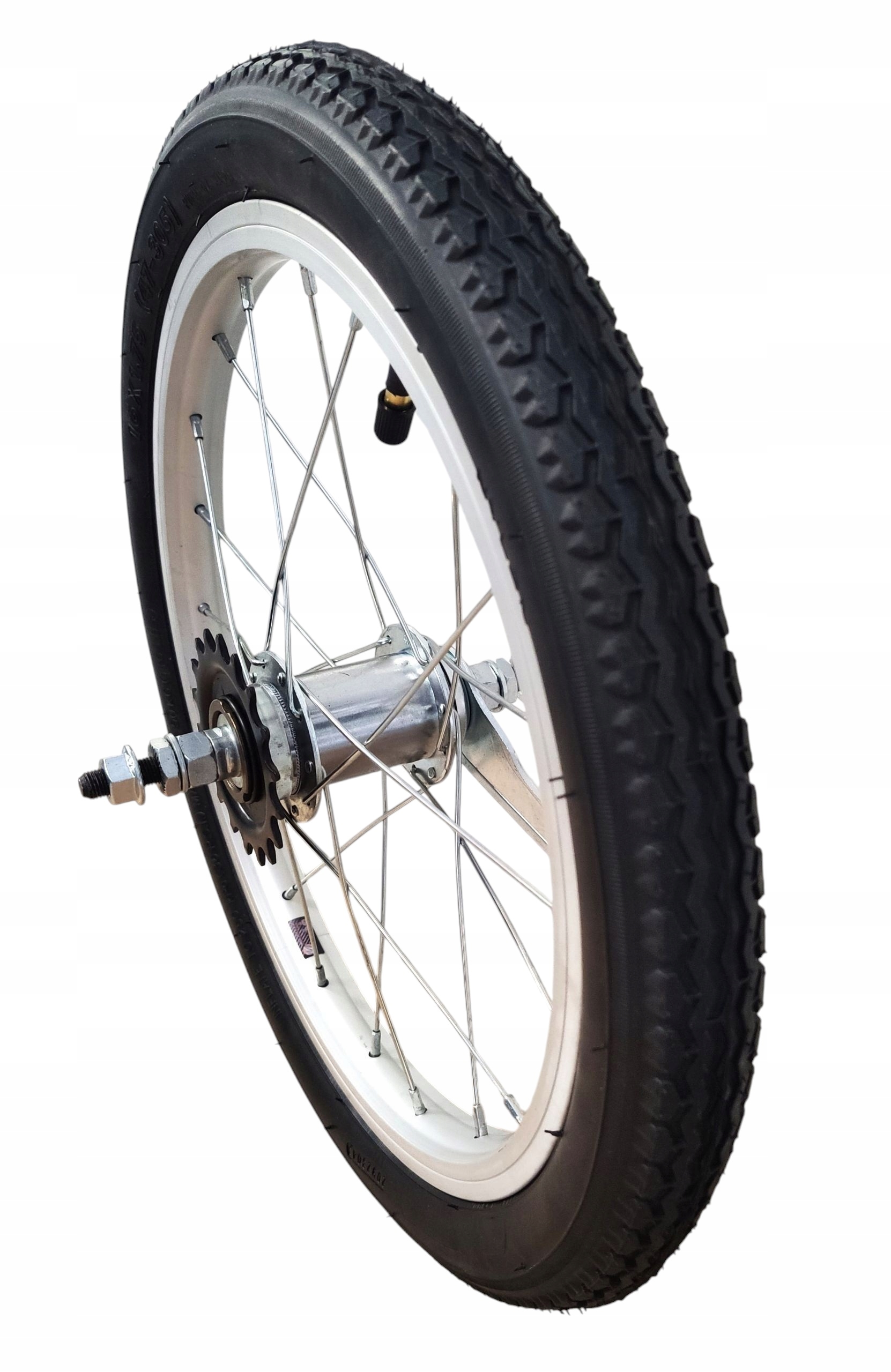 Kolo 16 zadní torpedo komplet s pneumatikami alu ráfek s nábojem torpedo osa 180 mm