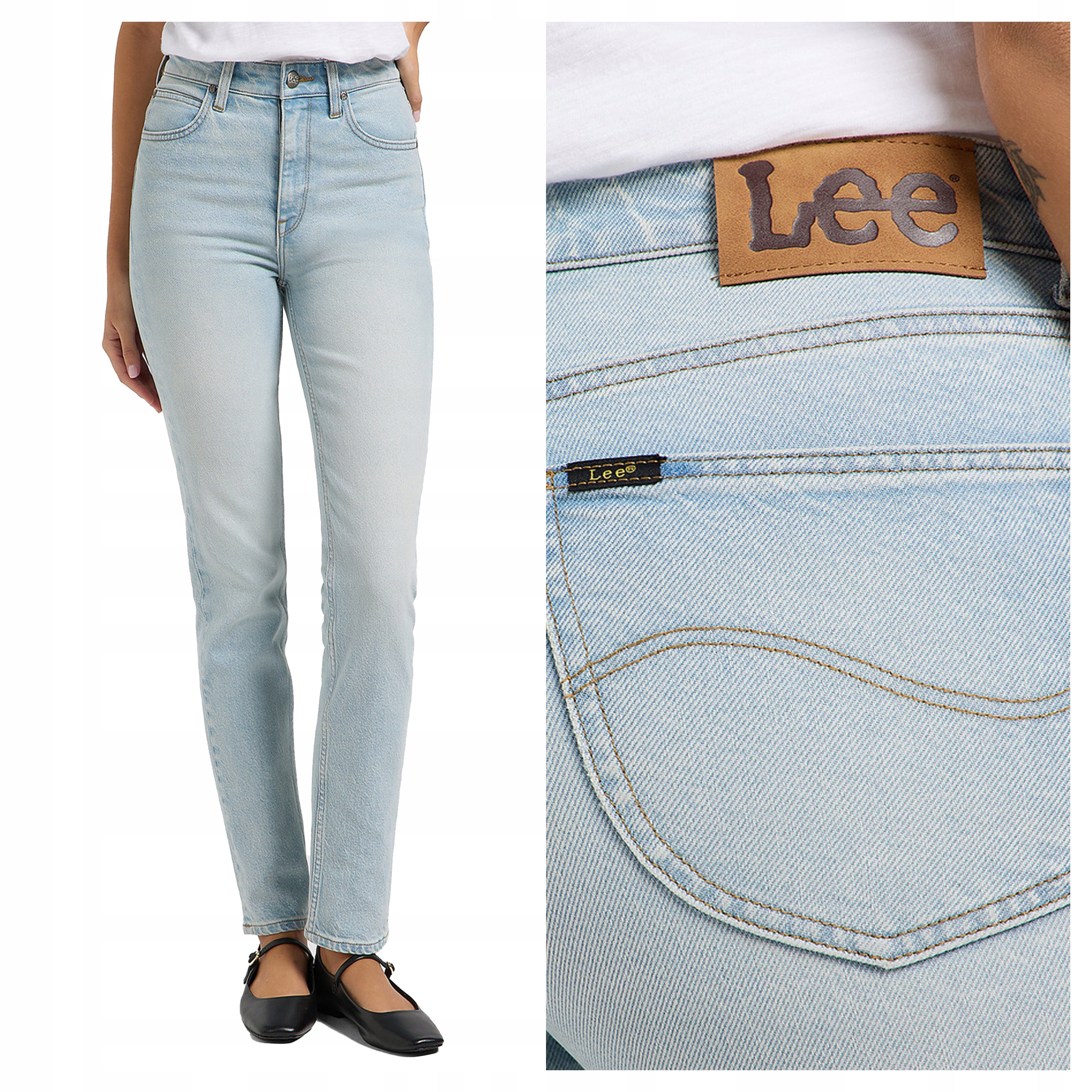 Lee Carol W28 L33 Dámské džíny Jednoduché