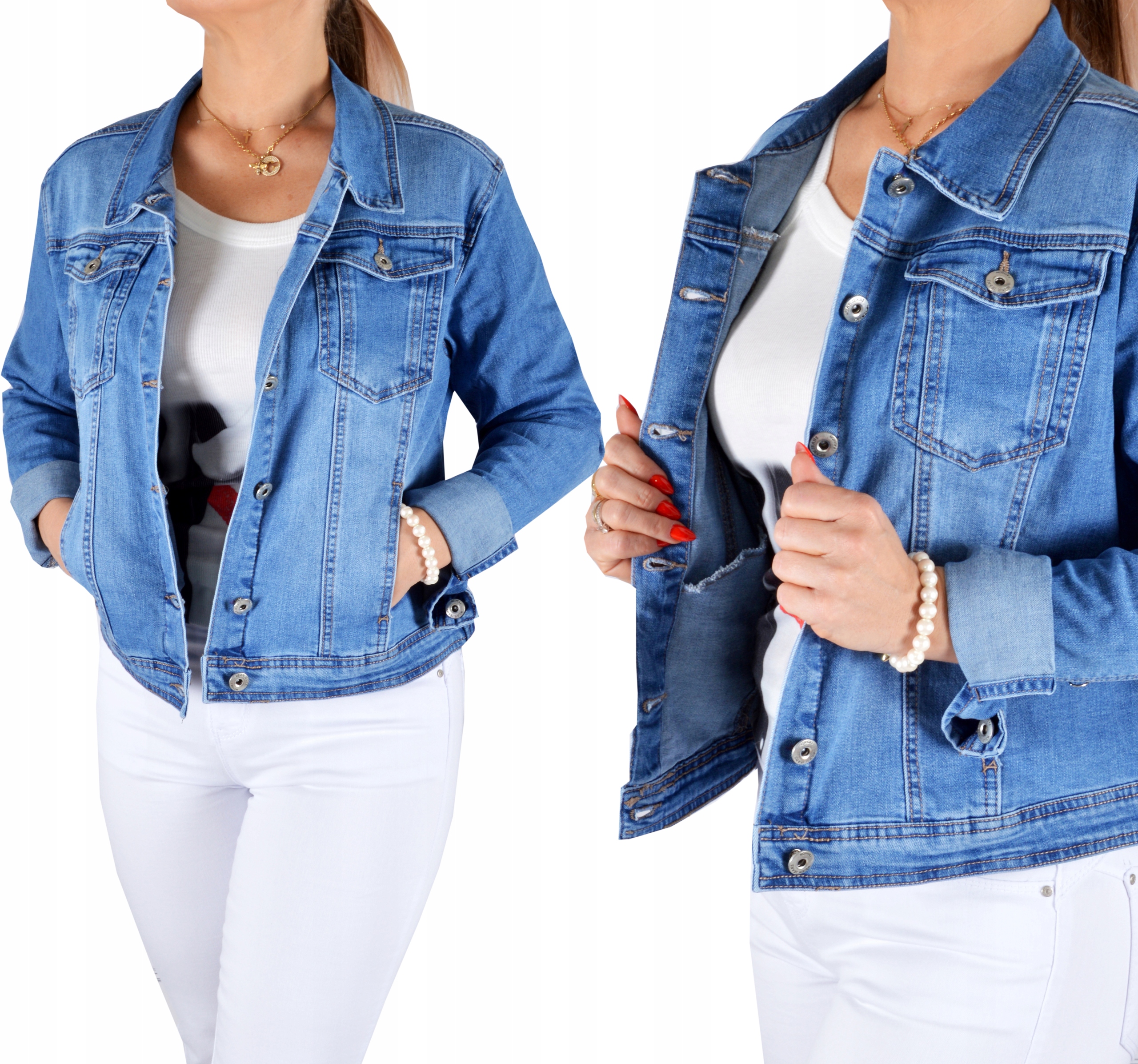 

Katana Kurtka Jeans Klasyczna Jeansowa Plus Size