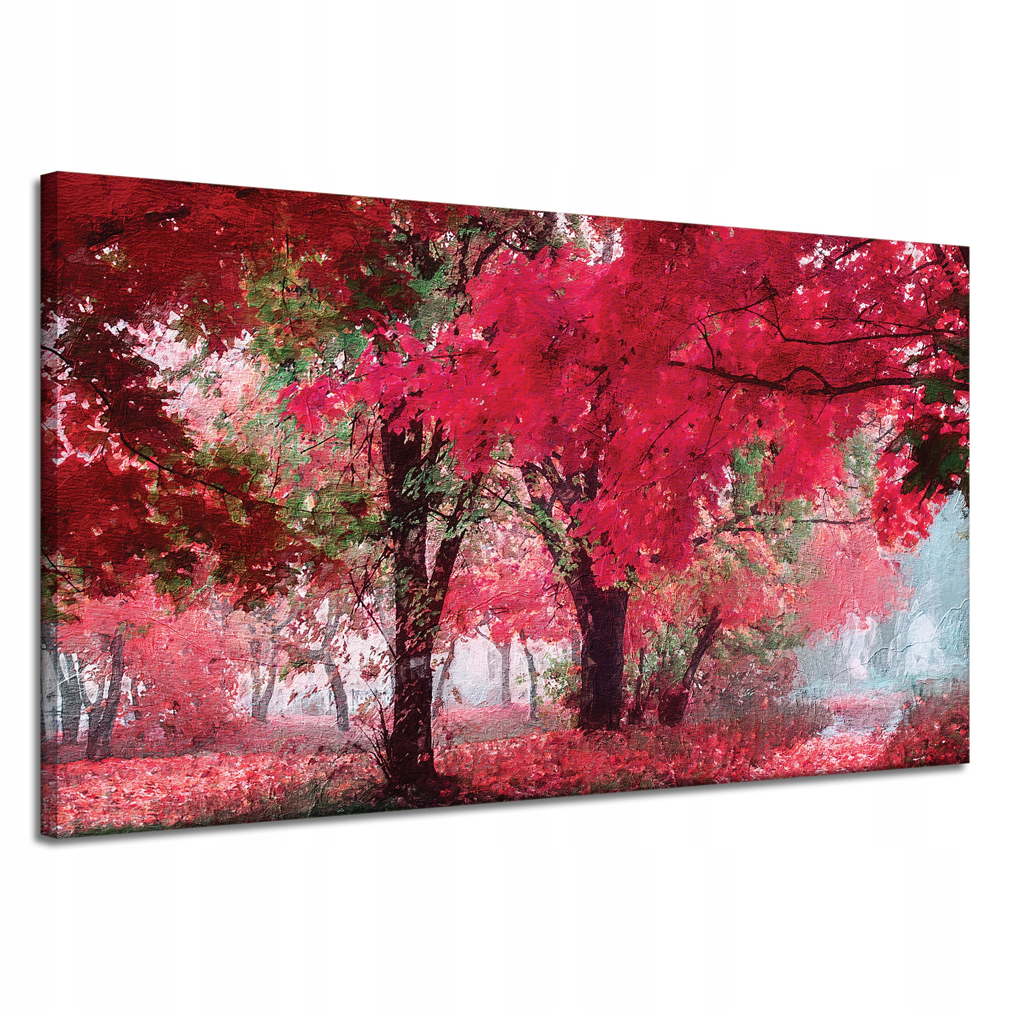 Obraz na plátně Růžové Listy Stromy Umění 120x70 cm Ideální jako dárek