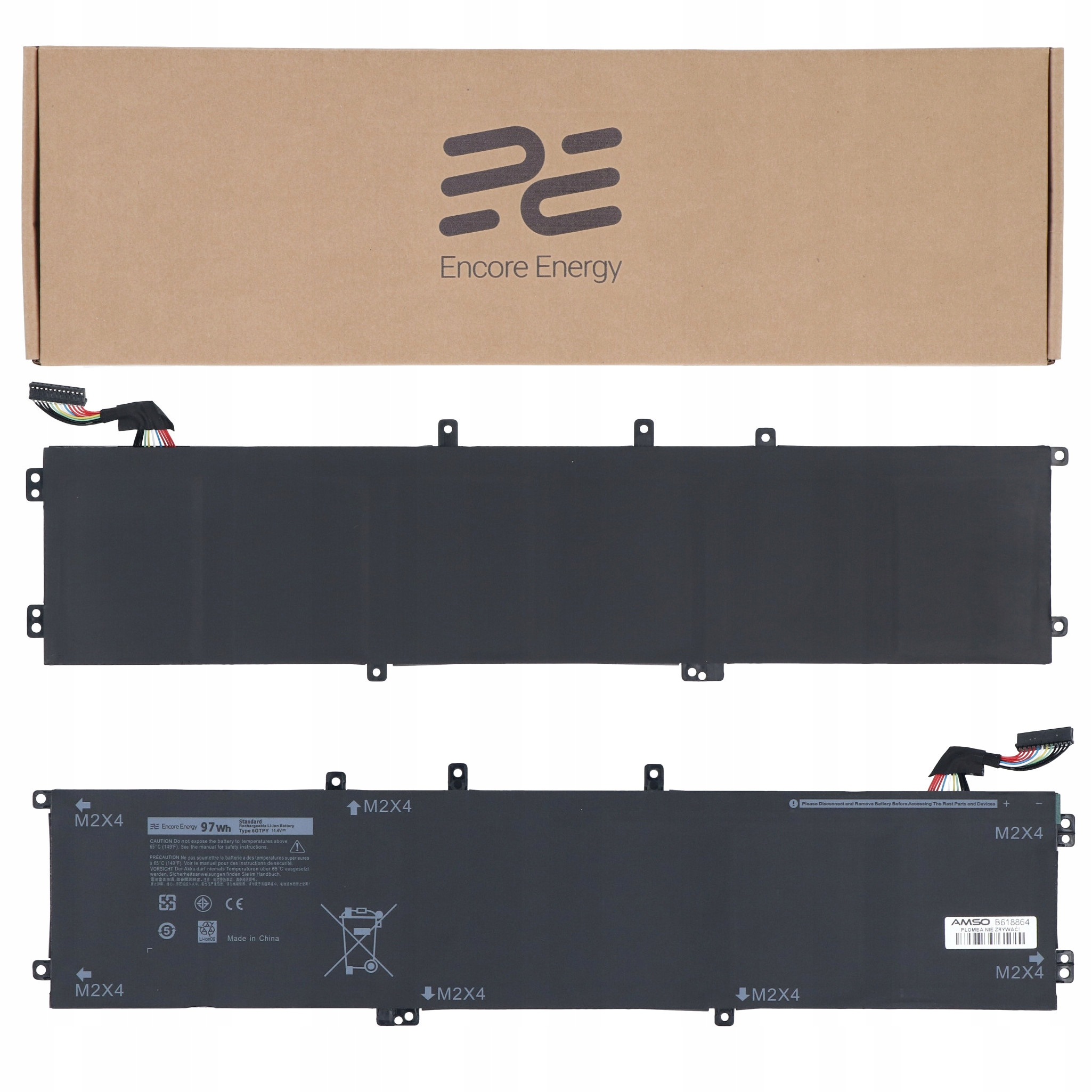 Bateria 6GTPY do laptopa Dell Xps 15 Precision 5540 8500mAh Encore Energy