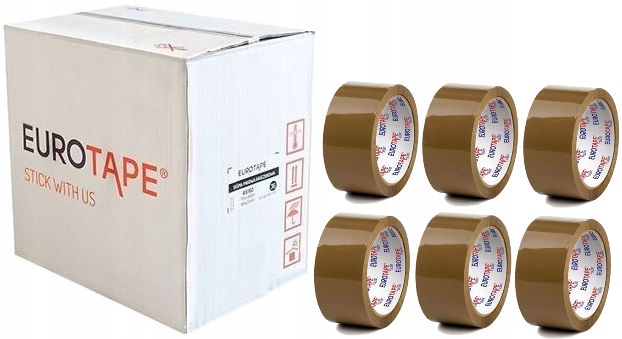 

Cicha Taśma Pakowa Silent Euro-Tape 36szt 55m 48mm