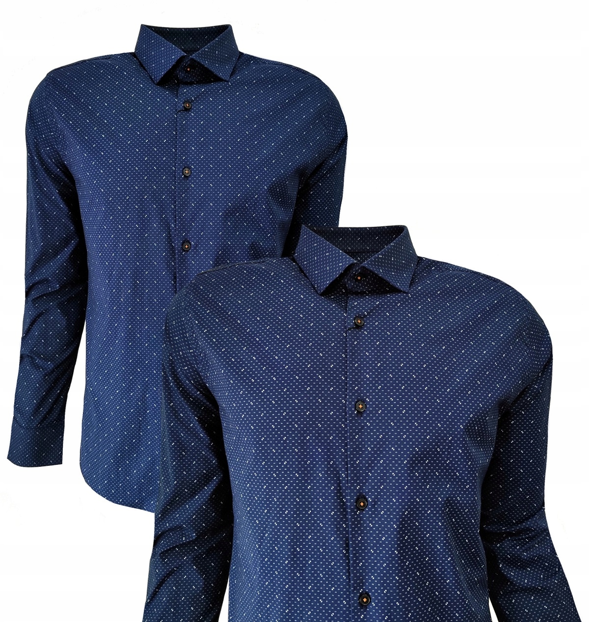 Pánská Košile Casual Klasická Tmavě Modrá 3XL