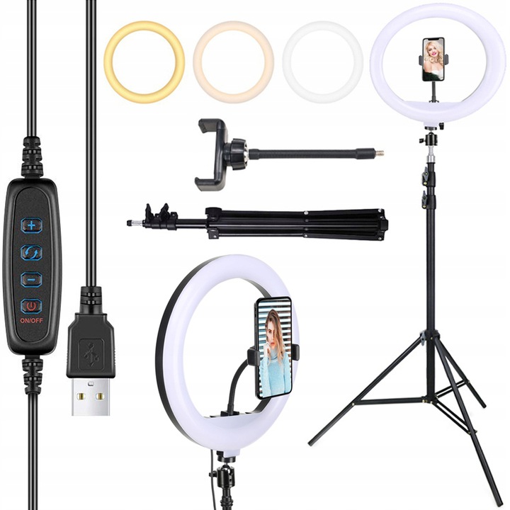 

Lampa Pierścieniowa Led Selfie Statyw Ring Mocna
