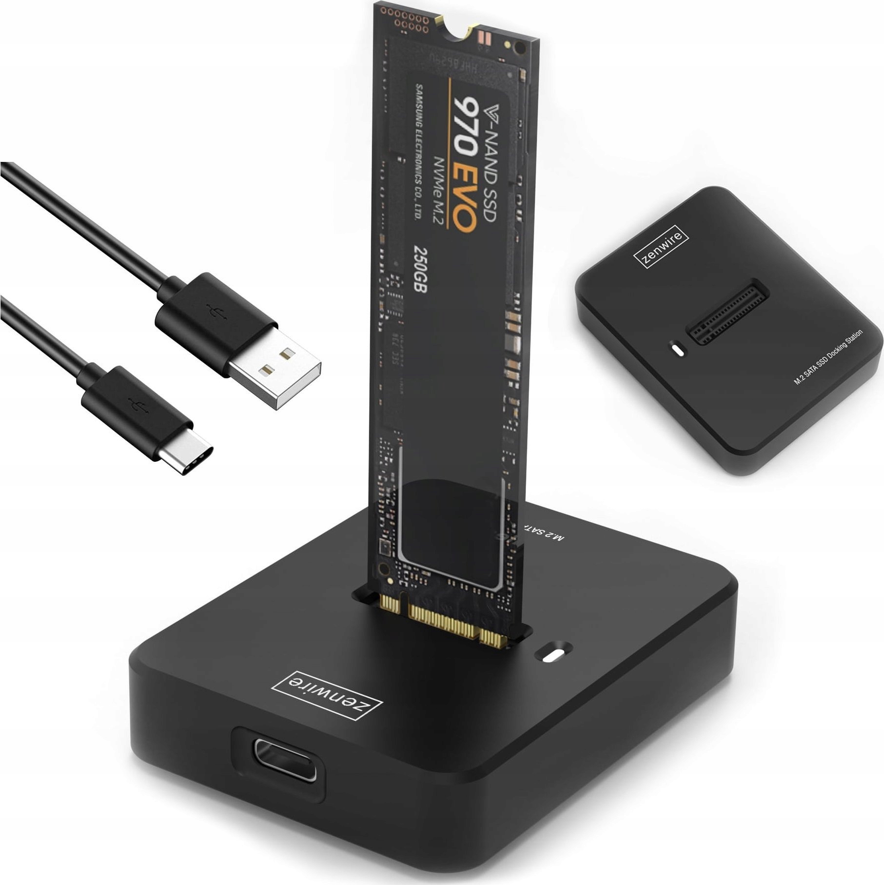 Zenwire Adapter Ssd M2 Nvme/sata kieszeń na dysk obudowa M.2 Usb-c 10 GB/s