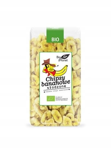 3x Bio Planet Chipsy banánové slazené 350 g Bio