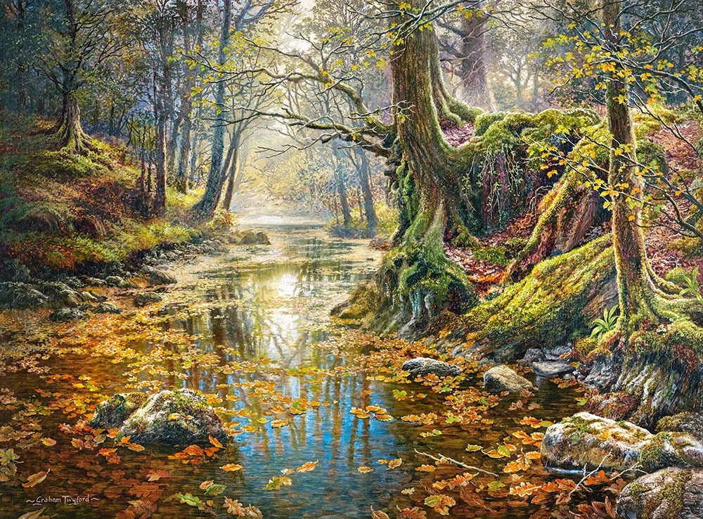 

Puzzle 2000 Układanka Krajobraz Rzeka Las 9 Castor