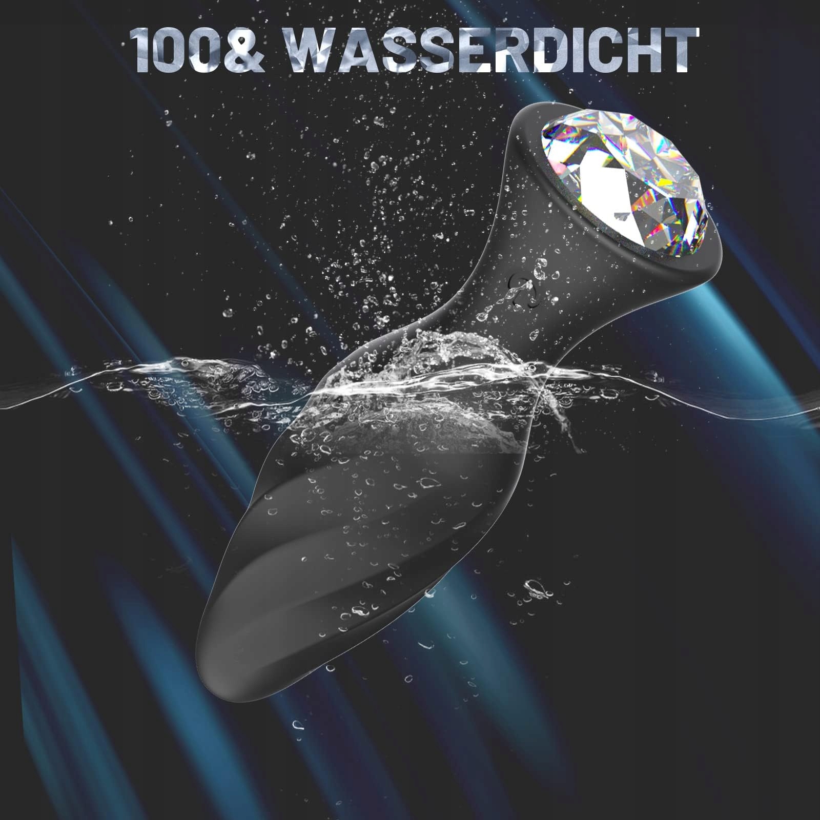 CRYSTAL VIBRATOR Zestaw Wtyczek Analnych z 10 Trybami Wibracji i Pilotem — miniatura 6
